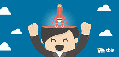 Raciocínio rápido de mulher de negócios– ilustração de bancos de imagens