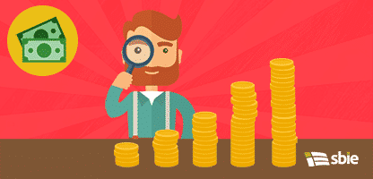 Crescimento do negócio em aspectos financeiros– ilustração de bancos de imagens