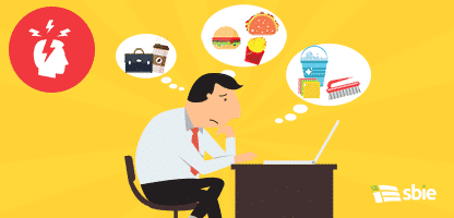 Empresário pensando– ilustração de bancos de imagens