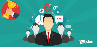 Ilustração plana a equipa de gestão– ilustração de bancos de imagens