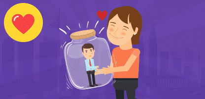 Casais no conjunto de amor– ilustração de bancos de imagens